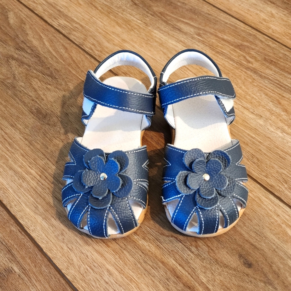 Girls Navy Sandals